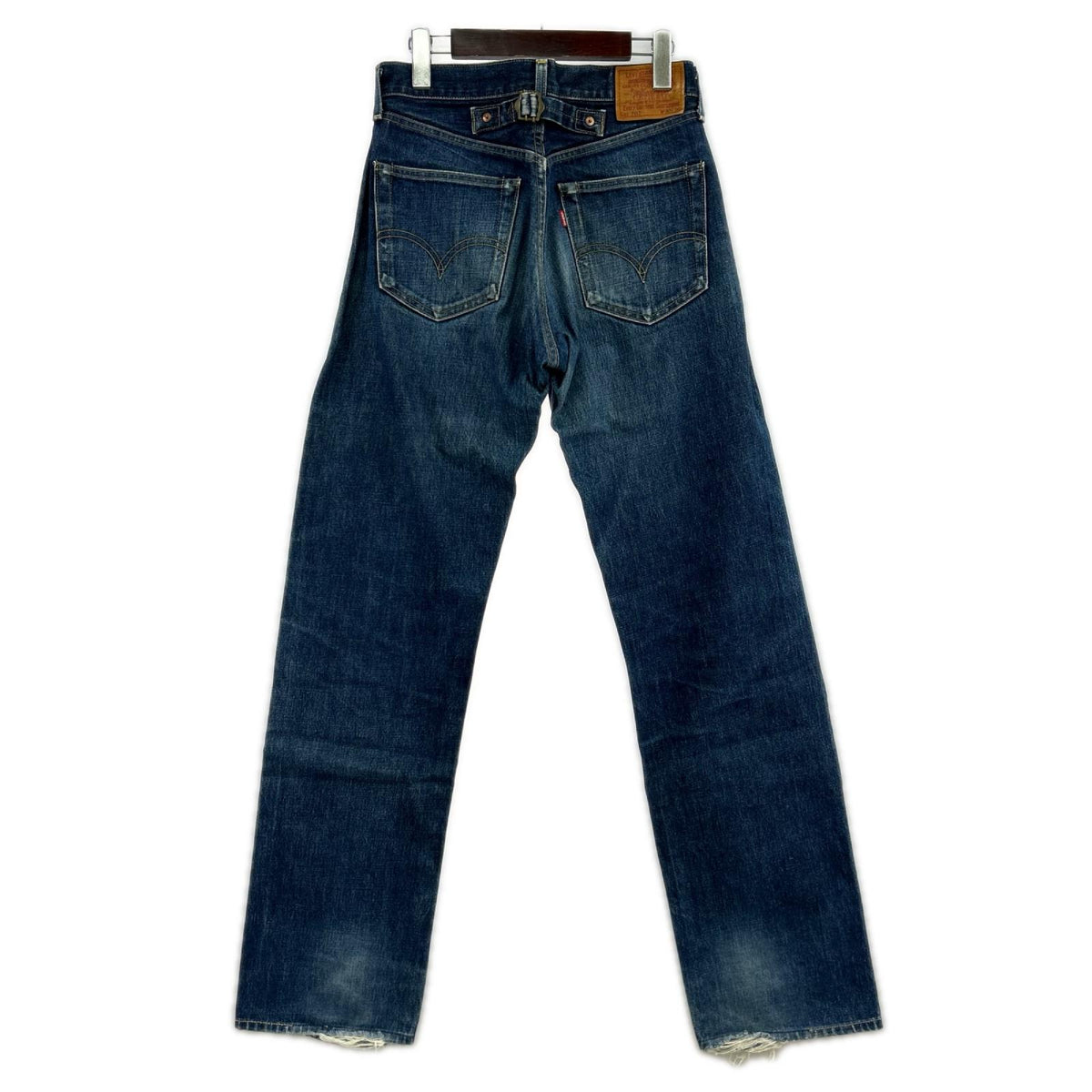 デニムパンツ levis 702 ﾎﾞﾀﾝ裏J22 30 ネイビー