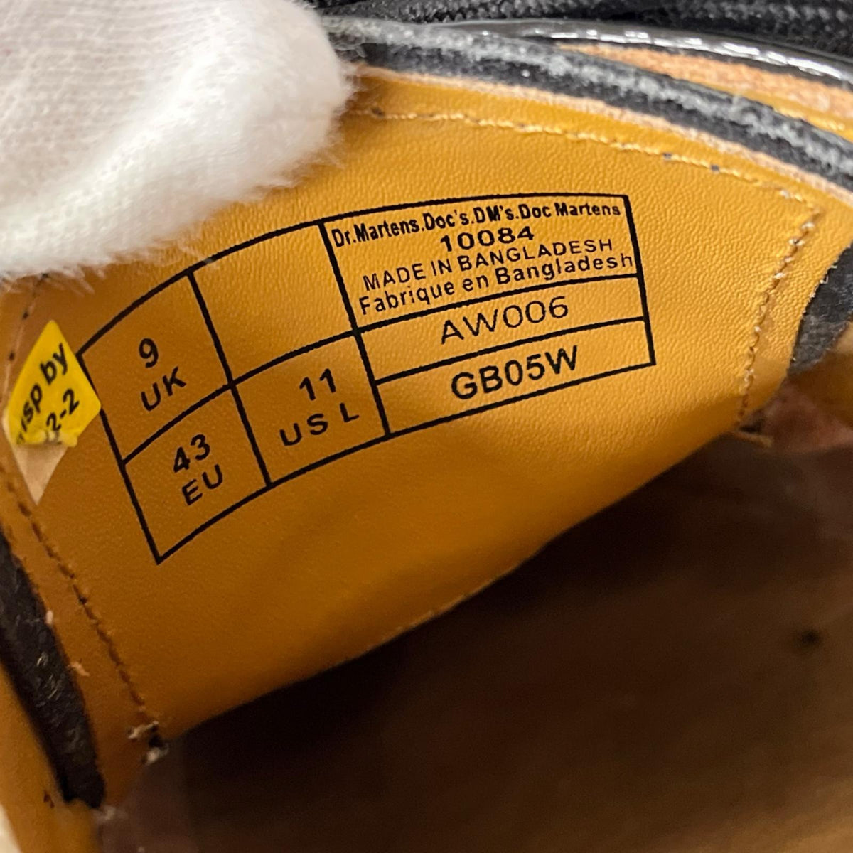 シューズ 10084 3HOLE SHOES ブラック