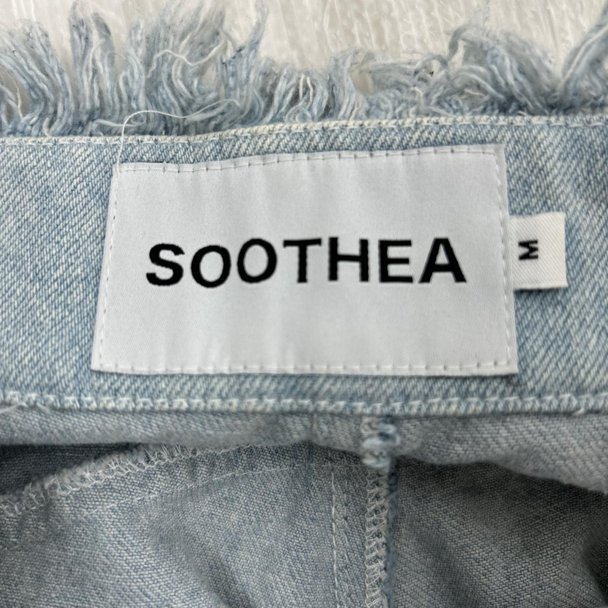 デニムパンツ SOOTHEA Fringe Contrast Denim M