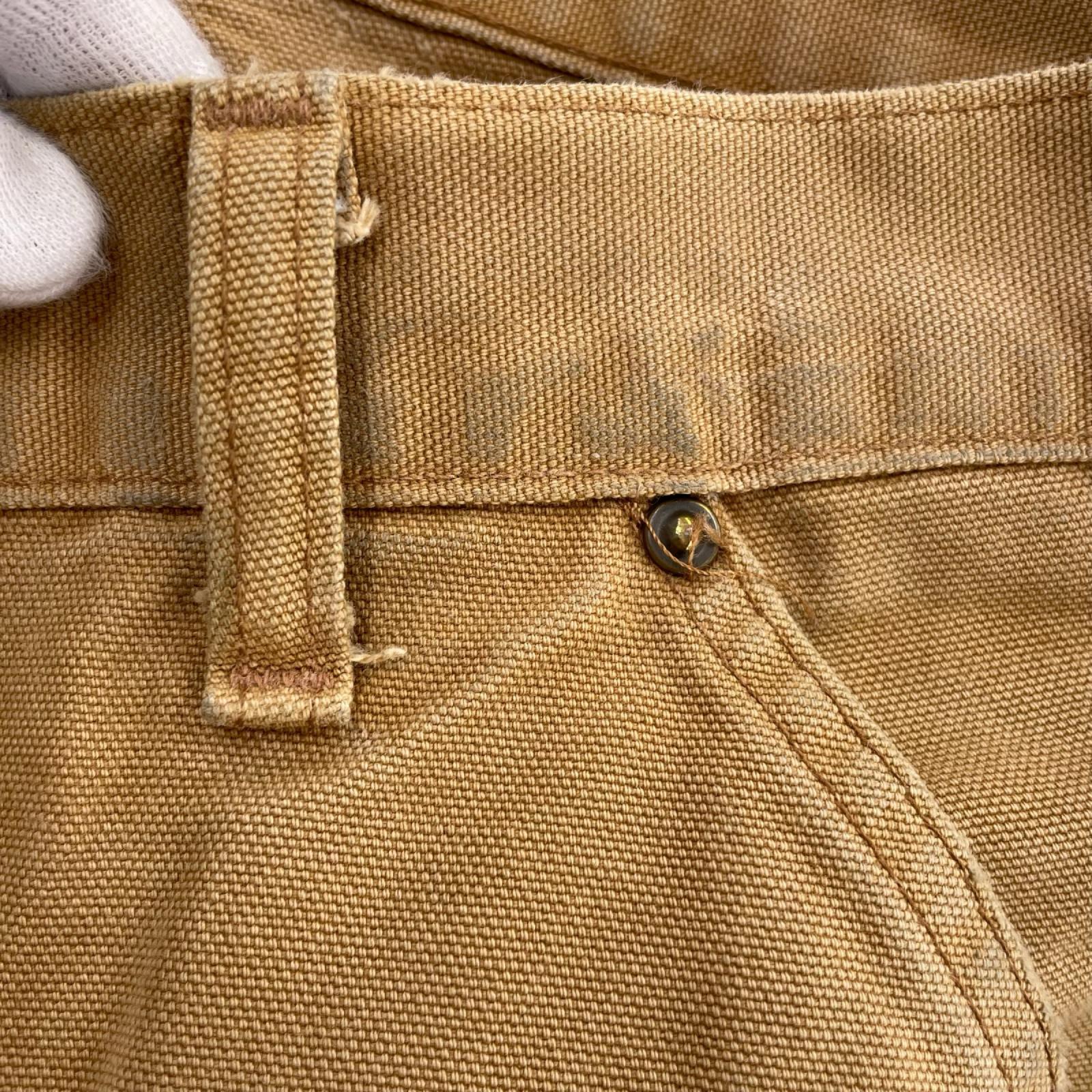 パンツ ﾒｷｼｺ製 ﾀﾞﾌﾞﾙﾆｰ ﾍﾟｲﾝﾀｰﾊﾟﾝﾂ 40 ベージュ