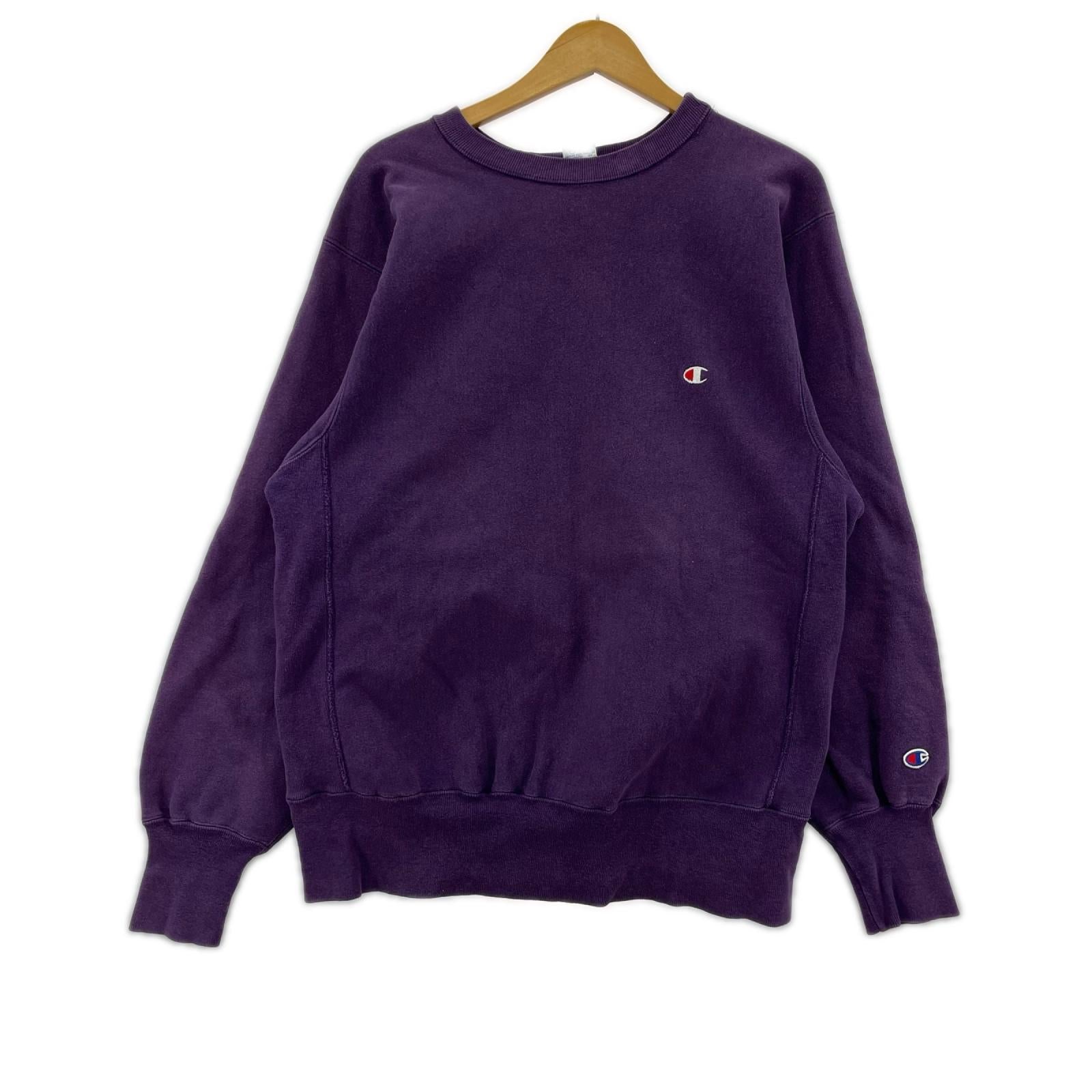 スウェット 90s REVERSE WEAVE ﾊﾟｰﾌﾟﾙ L パープル