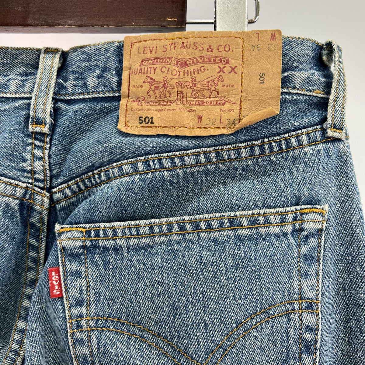 パンツ 3107 Over stock jeans (L) インディゴグレー L