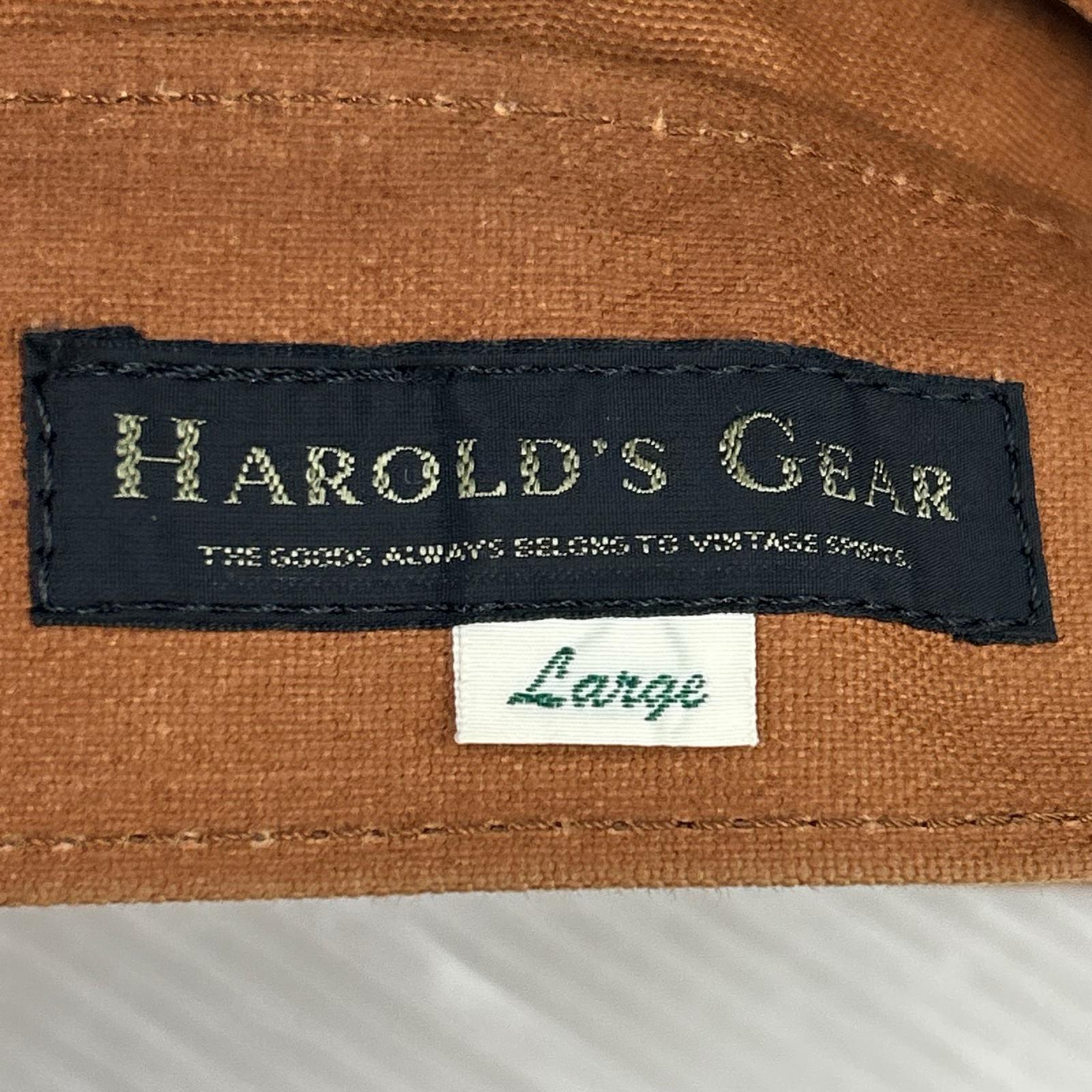 ジャケット HAROLD‘S GEAR ﾚｻﾞｰ切替ｼﾞｬｹｯﾄ 茶 (L) L ブラウン