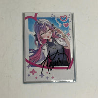 ホロライブ 常闇トワ 直筆サイン チェキ風ブロマイドカード 活動6周年 ホロライブ フィギュア/グッズ