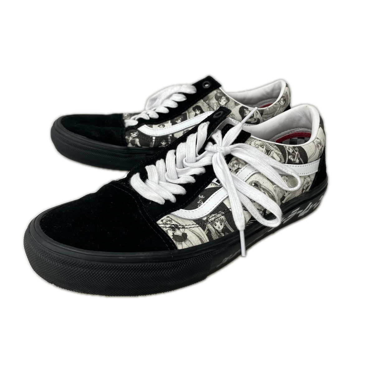 スニーカー VANS×美少女戦士ｾｰﾗｰﾑｰﾝ OLD SKOOL 漫画ｺﾏﾃﾞｻﾞｲﾝｽﾆｰｶｰ 28.5㎝ 28.5cm (US10 1/2 UK10 EU47) ブラック