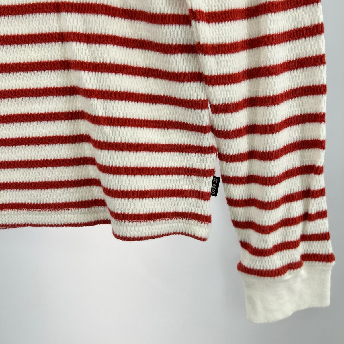 長袖Ｔシャツ rough&swell ﾎﾞｰﾀﾞｰ 赤白 (S) S