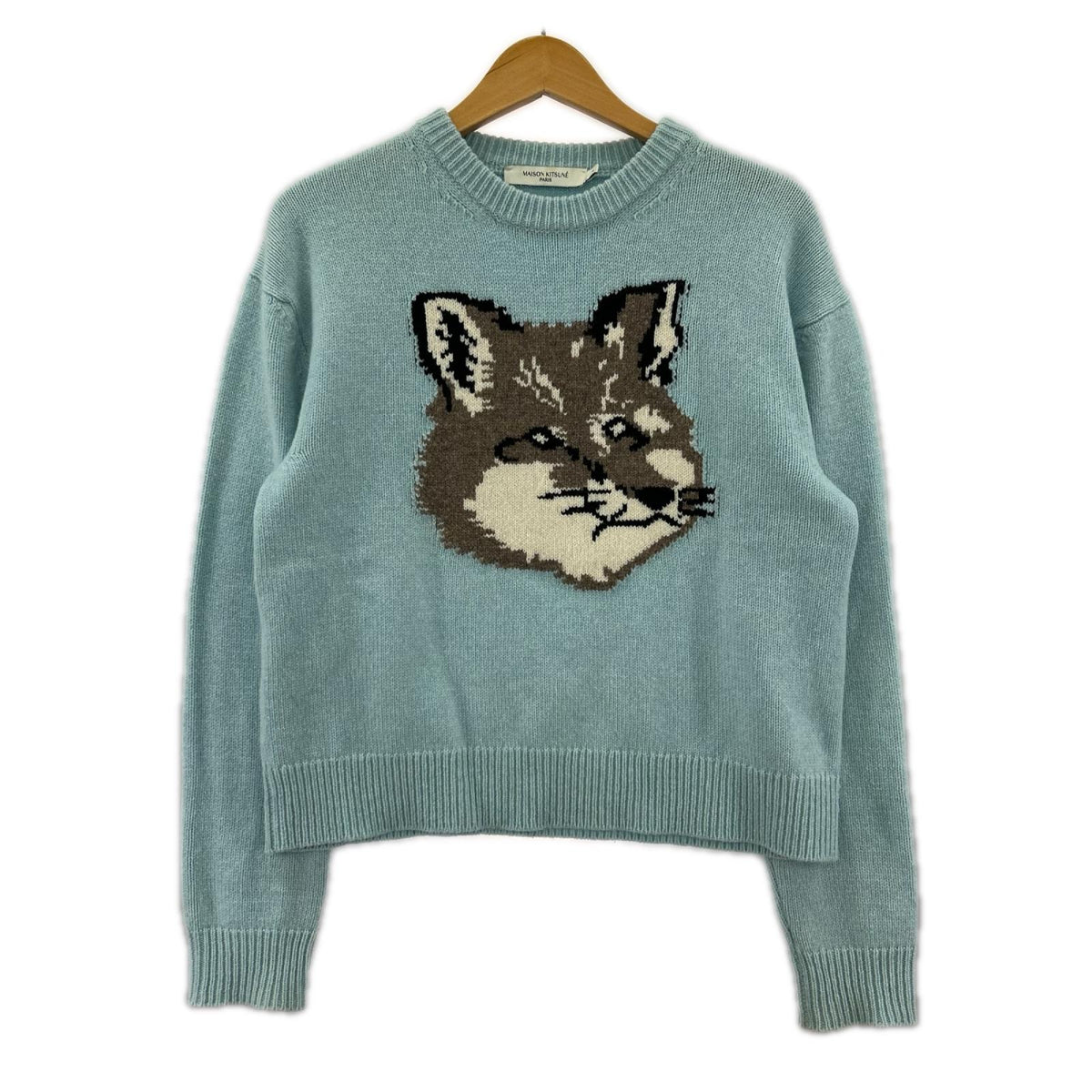 ニット big fox head pullover knit S