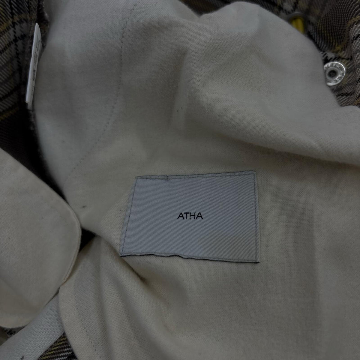 パンツ ATHA ﾁｪｯｸﾊﾟﾝﾂ　ﾍﾞｰｼﾞｭ