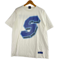 半袖Ｔシャツ 紺ﾀｸﾞ/USA製/Sﾛｺﾞ/ｻｲｽﾞL L ホワイト