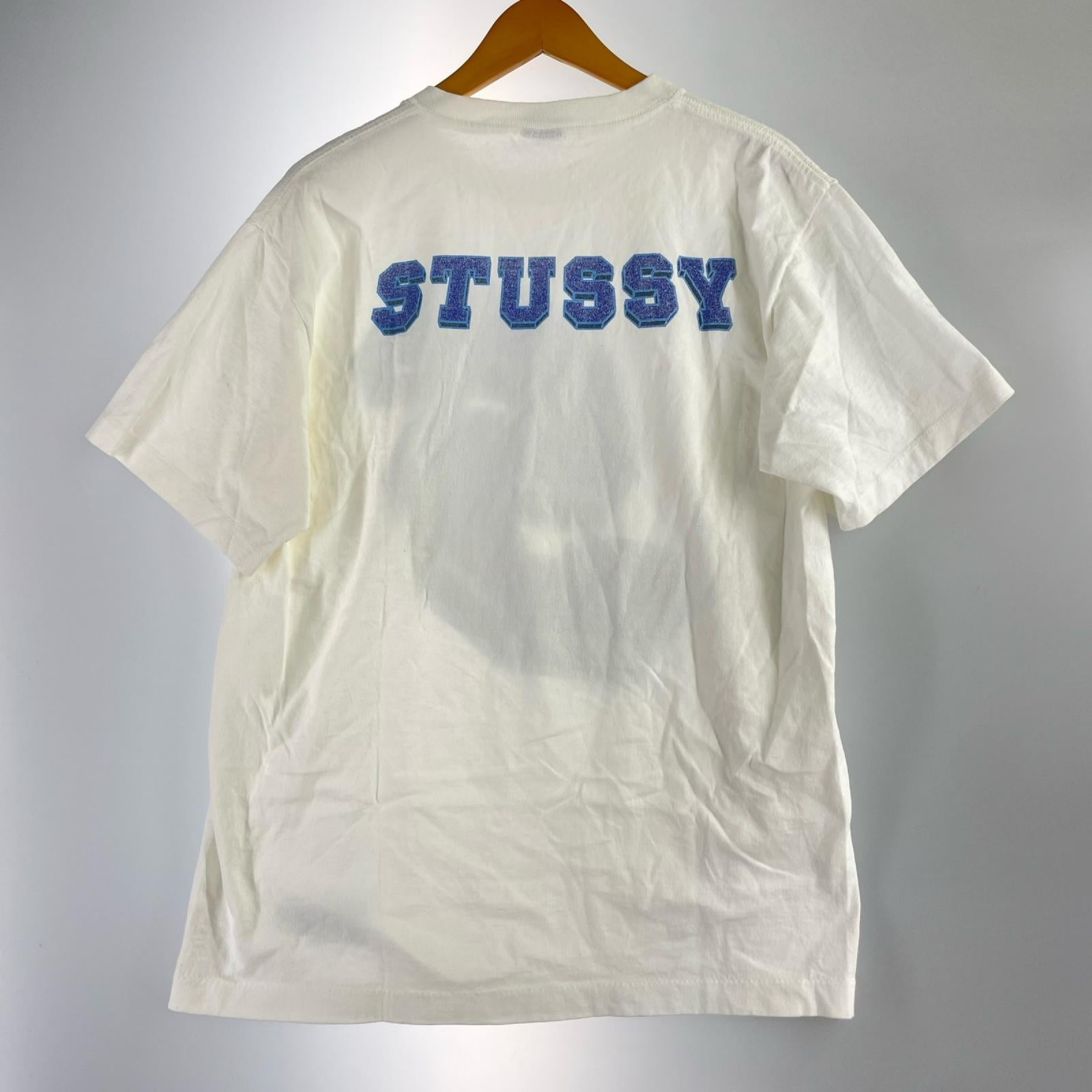 半袖Ｔシャツ 紺ﾀｸﾞ/USA製/Sﾛｺﾞ/ｻｲｽﾞL L ホワイト