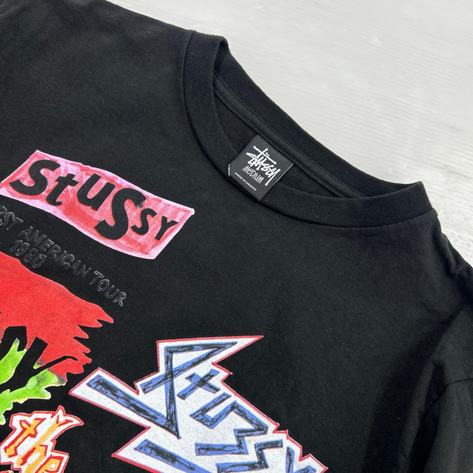 長袖Ｔシャツ ﾛｺﾞﾌﾟﾘﾝﾄ/ｻｲｽﾞM M ブラック