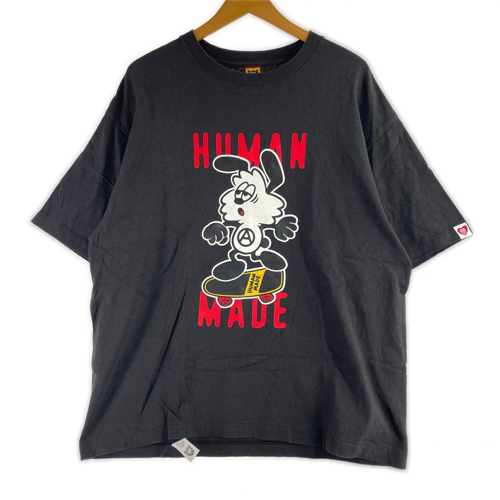 半袖Ｔシャツ ﾌﾟﾘﾝﾄTｼｬﾂ/ｻｲｽﾞ ブラック