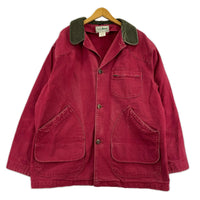 ジャケット USA製/ﾀﾞｯｸﾊﾝﾃｨﾝｸﾞｼﾞｬｹｯﾄ L レッド