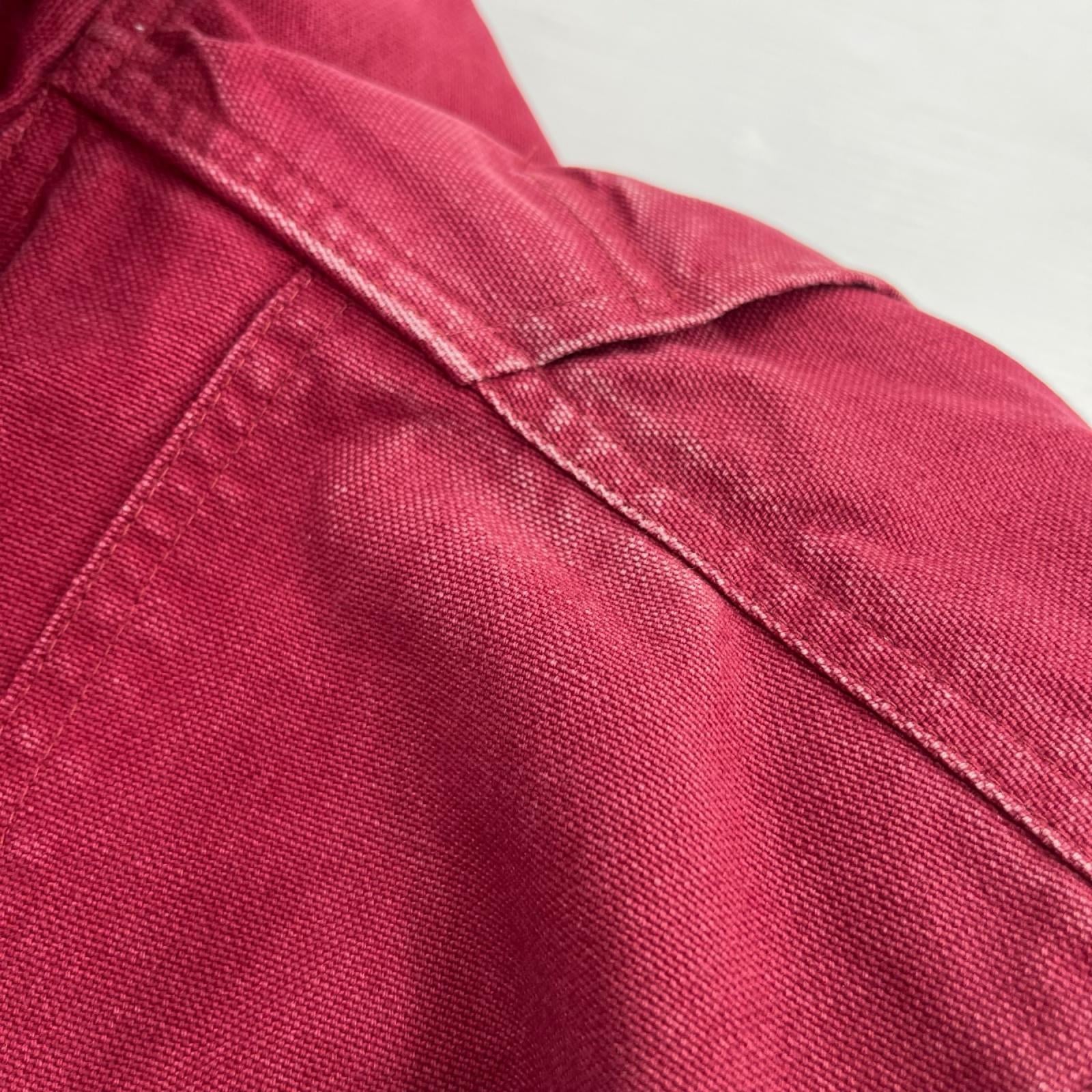 ジャケット USA製/ﾀﾞｯｸﾊﾝﾃｨﾝｸﾞｼﾞｬｹｯﾄ L レッド