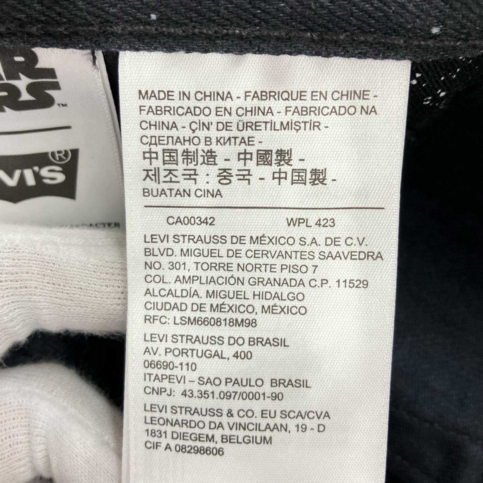 デニムパンツ ×STAR WARS 501 30 ブラック