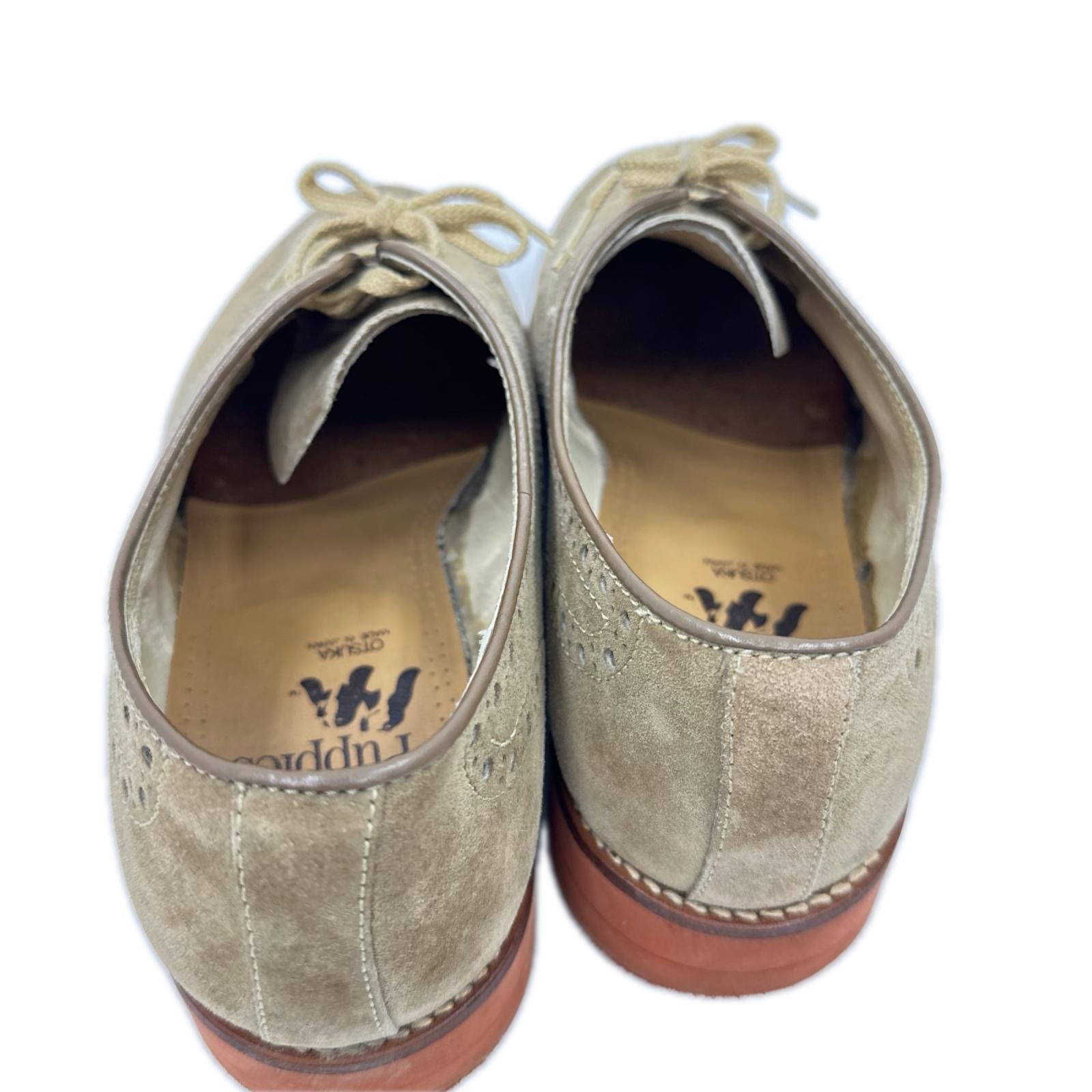 シューズ HUSH PUPPIES ウイングチップ スエード 茶 5 2/1 24cm (US6 UK5 1/2 EU38)
