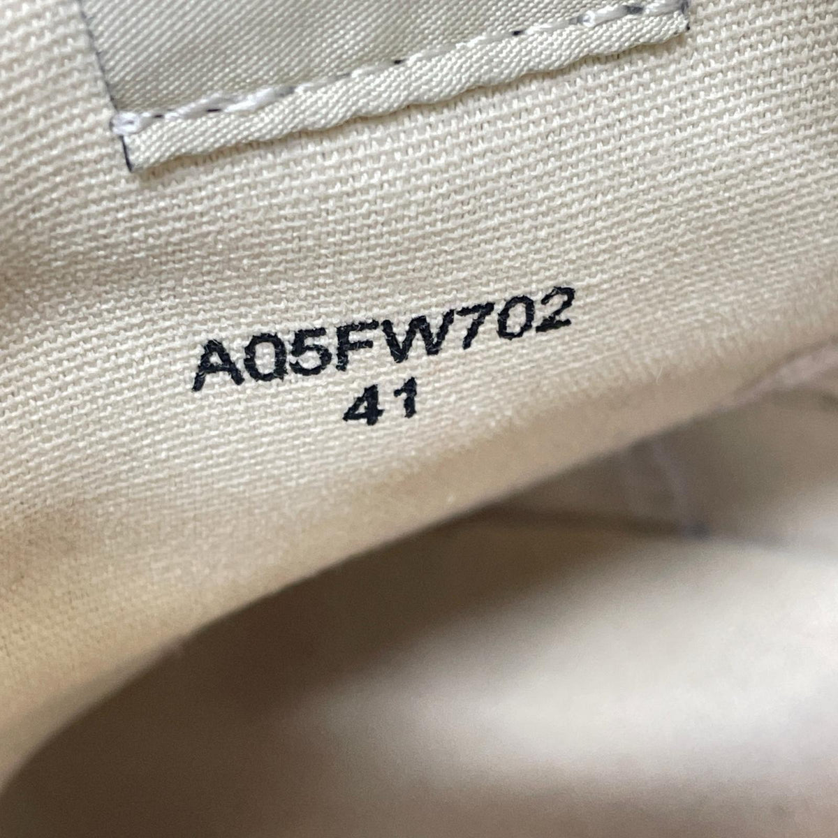 スニーカー HANK LOW CANVAS A05FW702 BLK サイズ41 41 ブラック