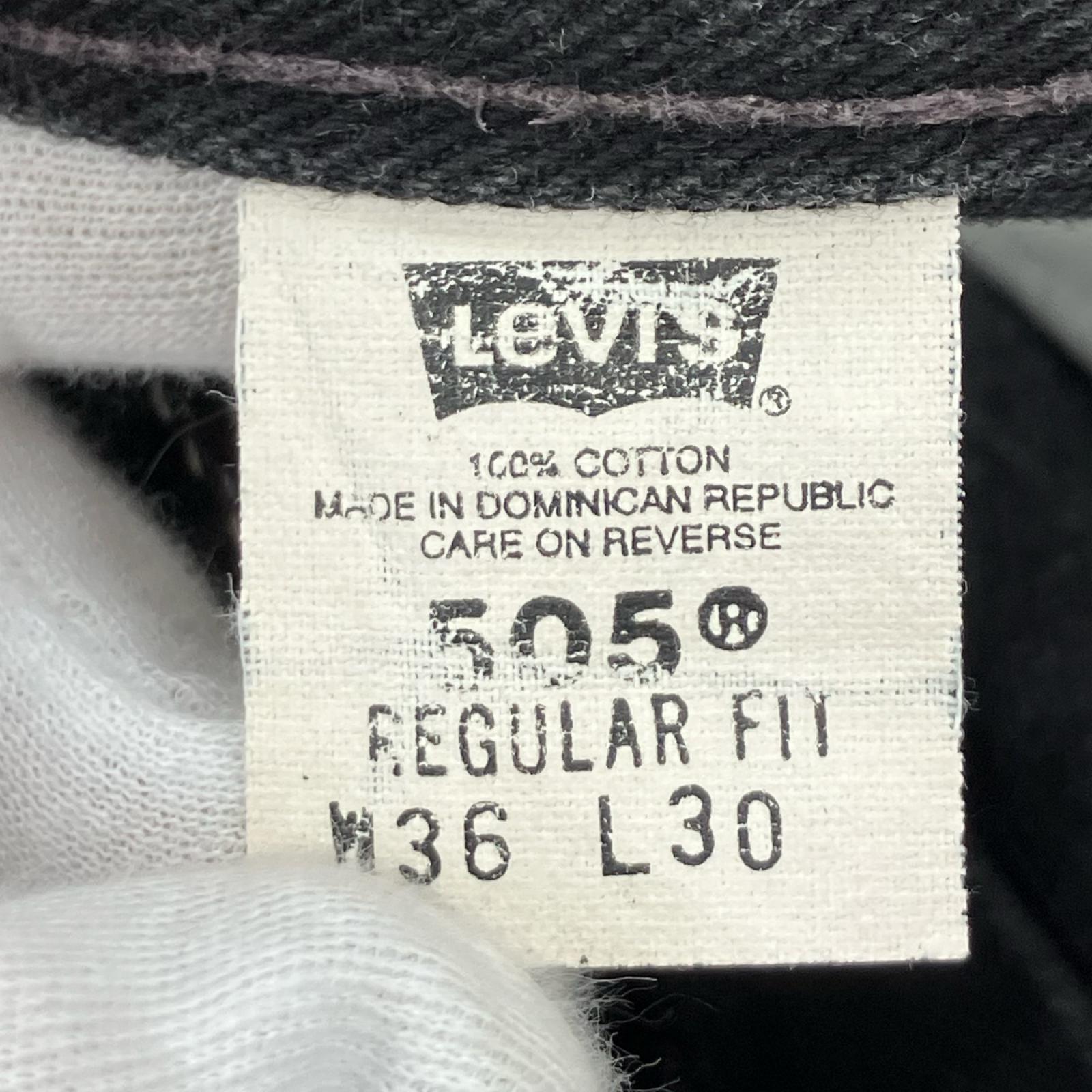 デニムパンツ Lot505 ﾌﾞﾗｯｸﾃﾞﾆﾑ 36 ブラック