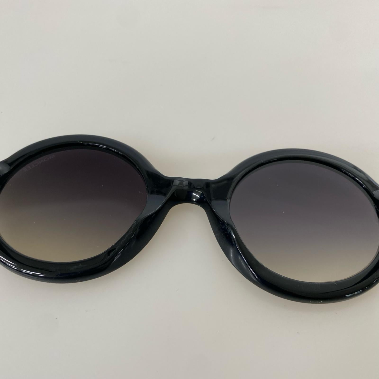 その他アクセサリー Mrs Moncler ML0005 ﾗｳﾝﾄﾞ ｻﾝｸﾞﾗｽ/ﾌﾞﾗｯｸ ブラック