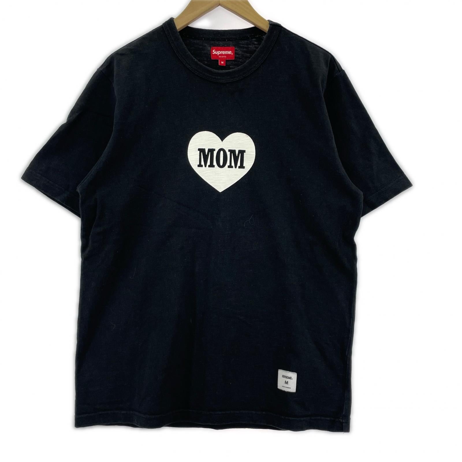 半袖Ｔシャツ MOM/ﾊｰﾄ/黒/M M ブラック