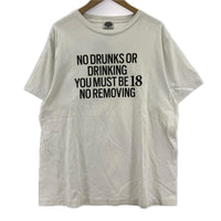 半袖Ｔシャツ tattoo studio yamada/NO DRUNKS/白/L L ホワイト