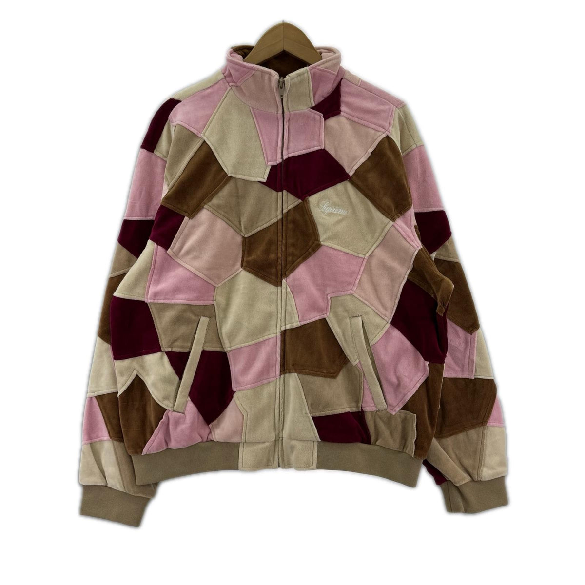 ジャケット 25ss Patchwork Velour Track Jacket M マルチカラー