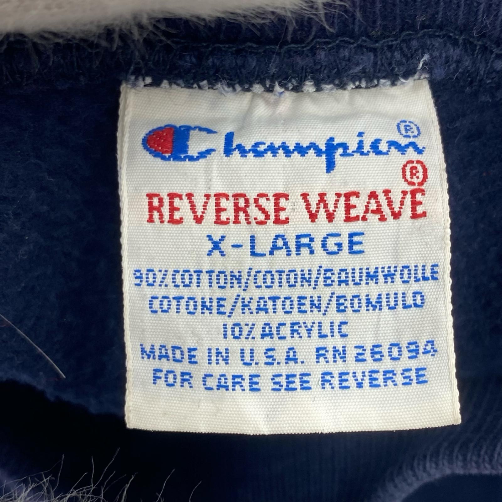 スウェット 90s 目無し/REVERSE WEAVE/ｻｲｽﾞXL ネイビー
