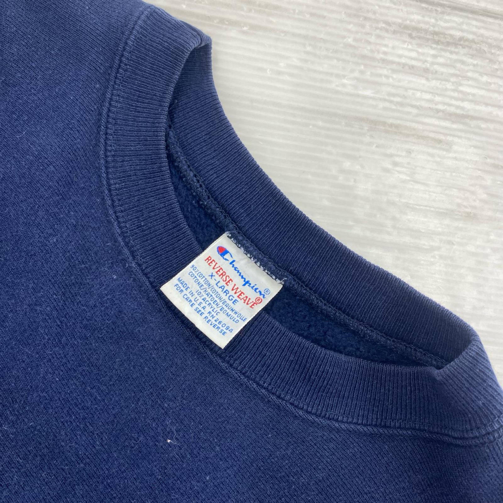 スウェット 90s 目無し/REVERSE WEAVE/ｻｲｽﾞXL ネイビー