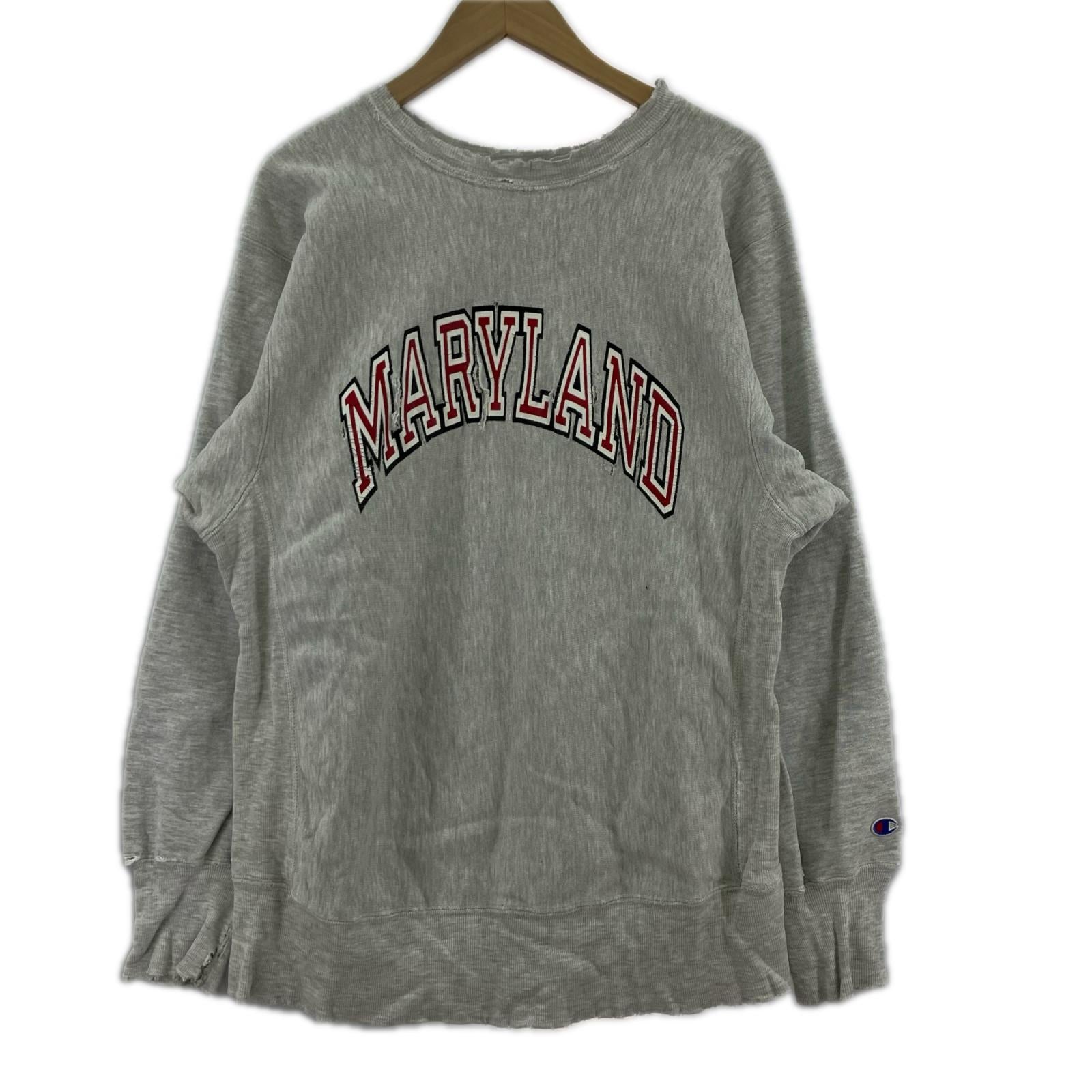 スウェット 90s/REVERSE WEAVE/MARYLAND/ｻｲｽﾞL L グレー