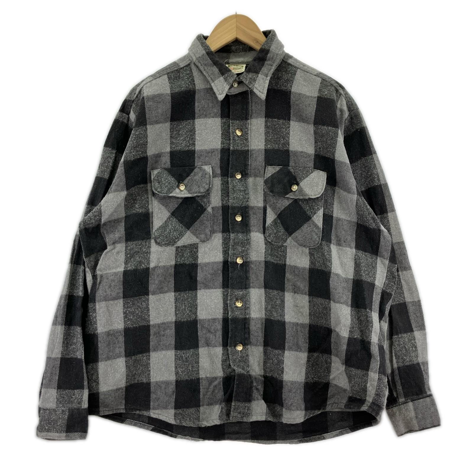 長袖シャツ 90s/ﾁｪｯｸﾈﾙｼｬﾂｻｲｽﾞXL