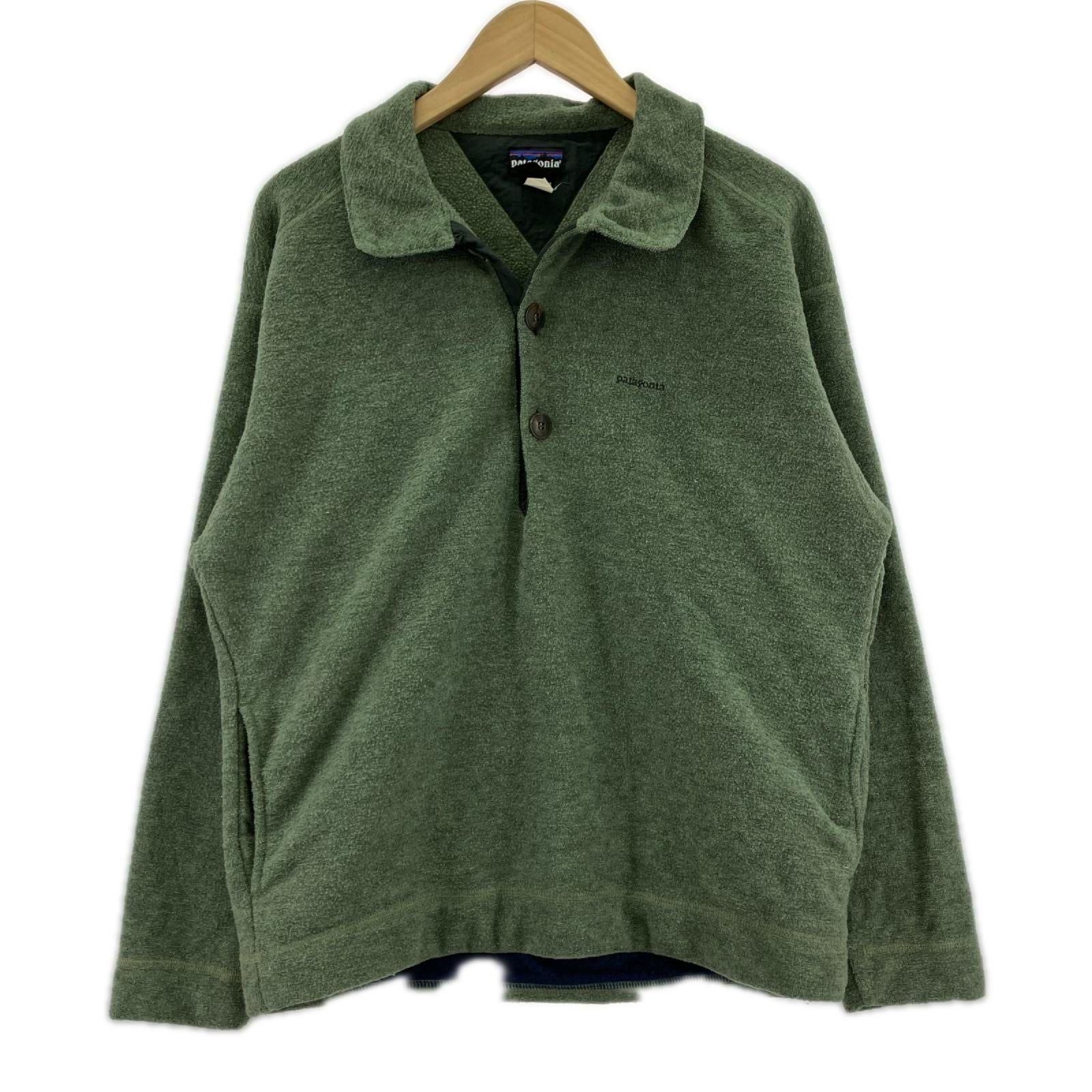 ジャケット 90s/USA製/雪無し/SYNCHILLA BOUCLE PULLOVER/Ｍ M グリーン