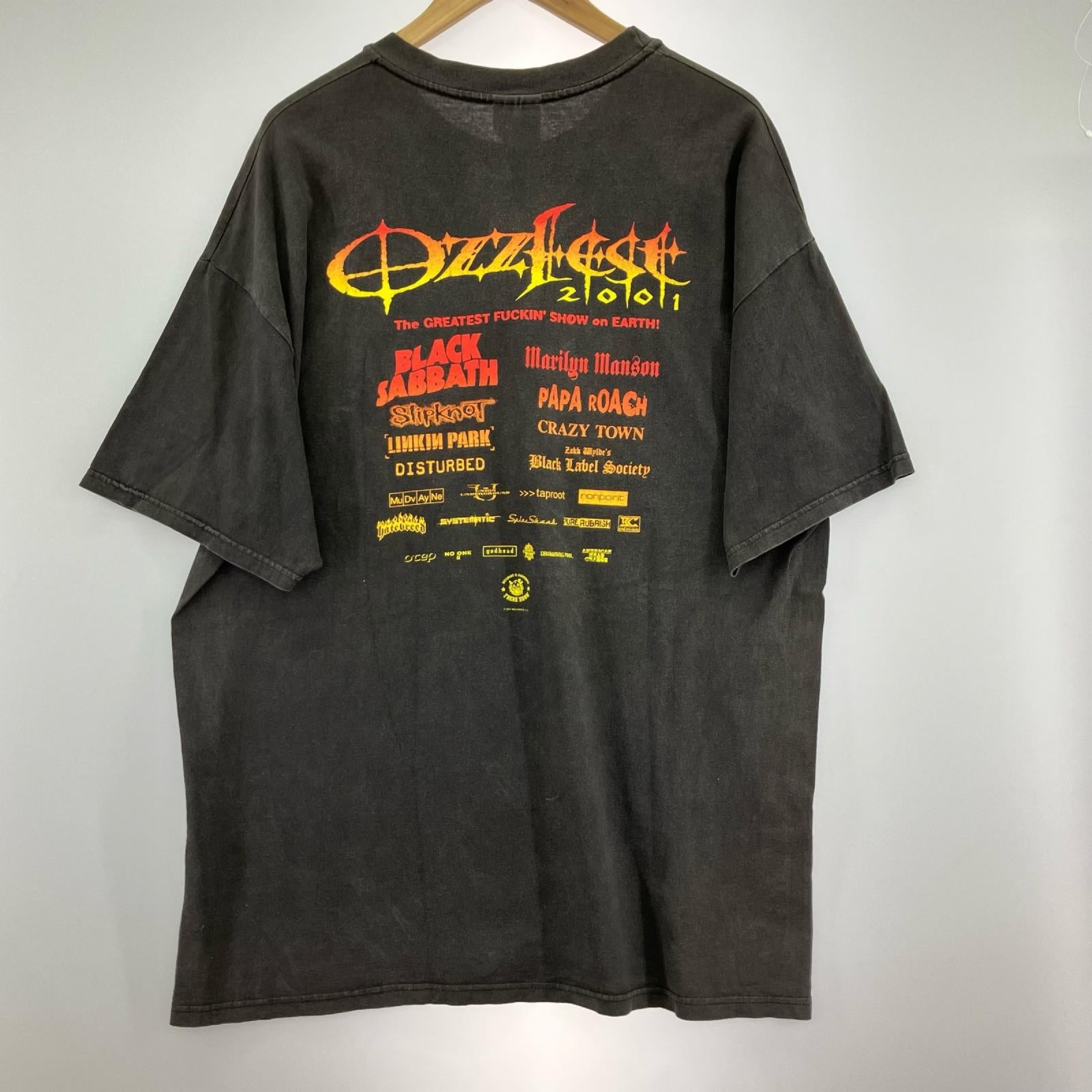 半袖Ｔシャツ OZZ FEST 2001/ｻｲｽﾞXL ブラック