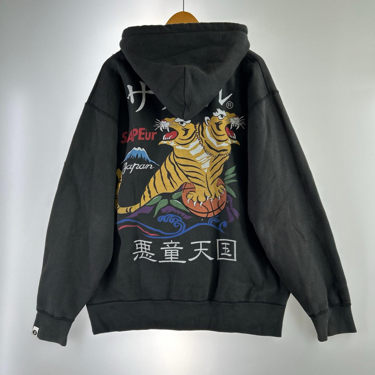 パーカー 悪童天国（XL）ﾌﾞﾗｯｸ LL ブラック