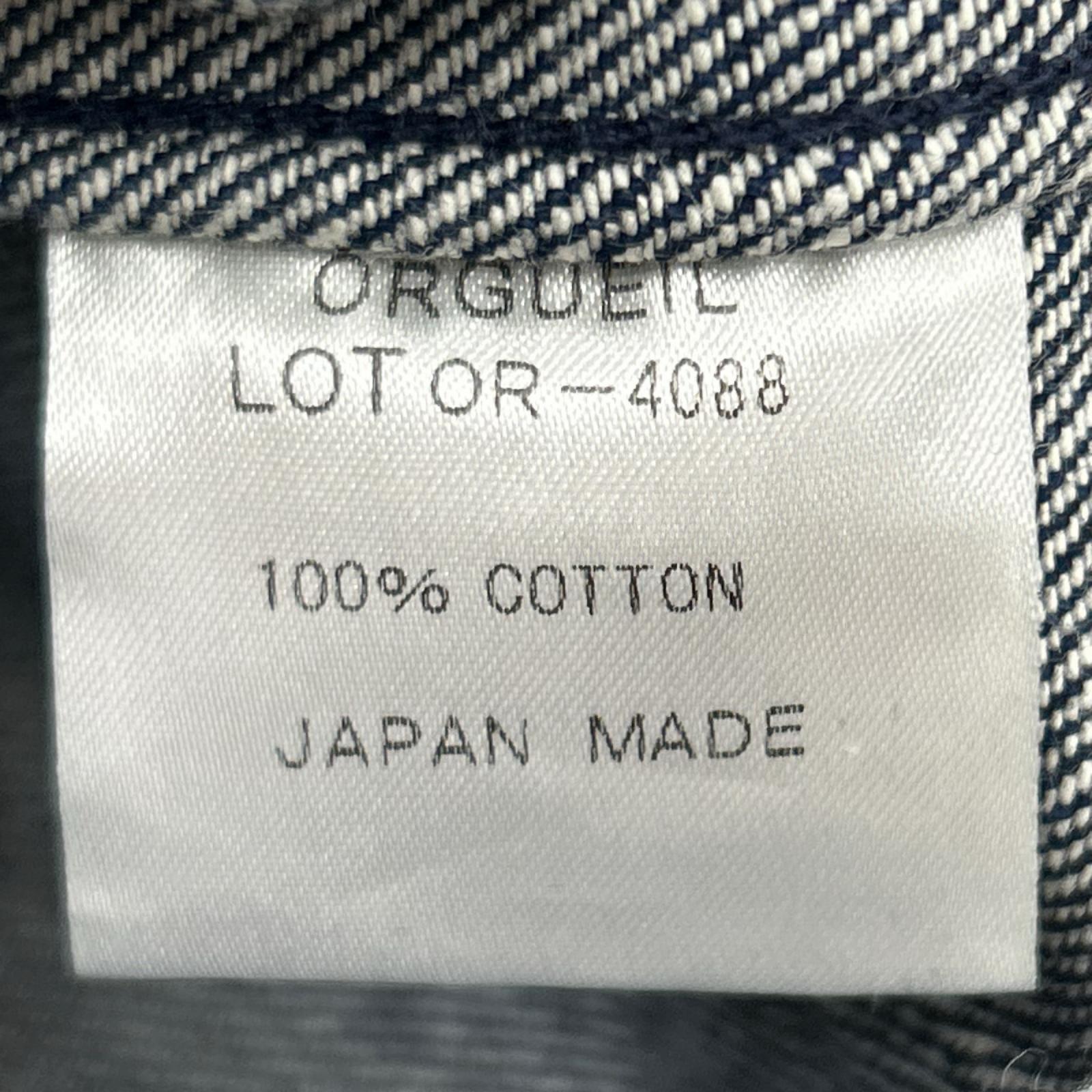 デニムジャケット ﾉｰｶﾗｰ ｶﾊﾞｰｵｰﾙ size40 40 ブルー