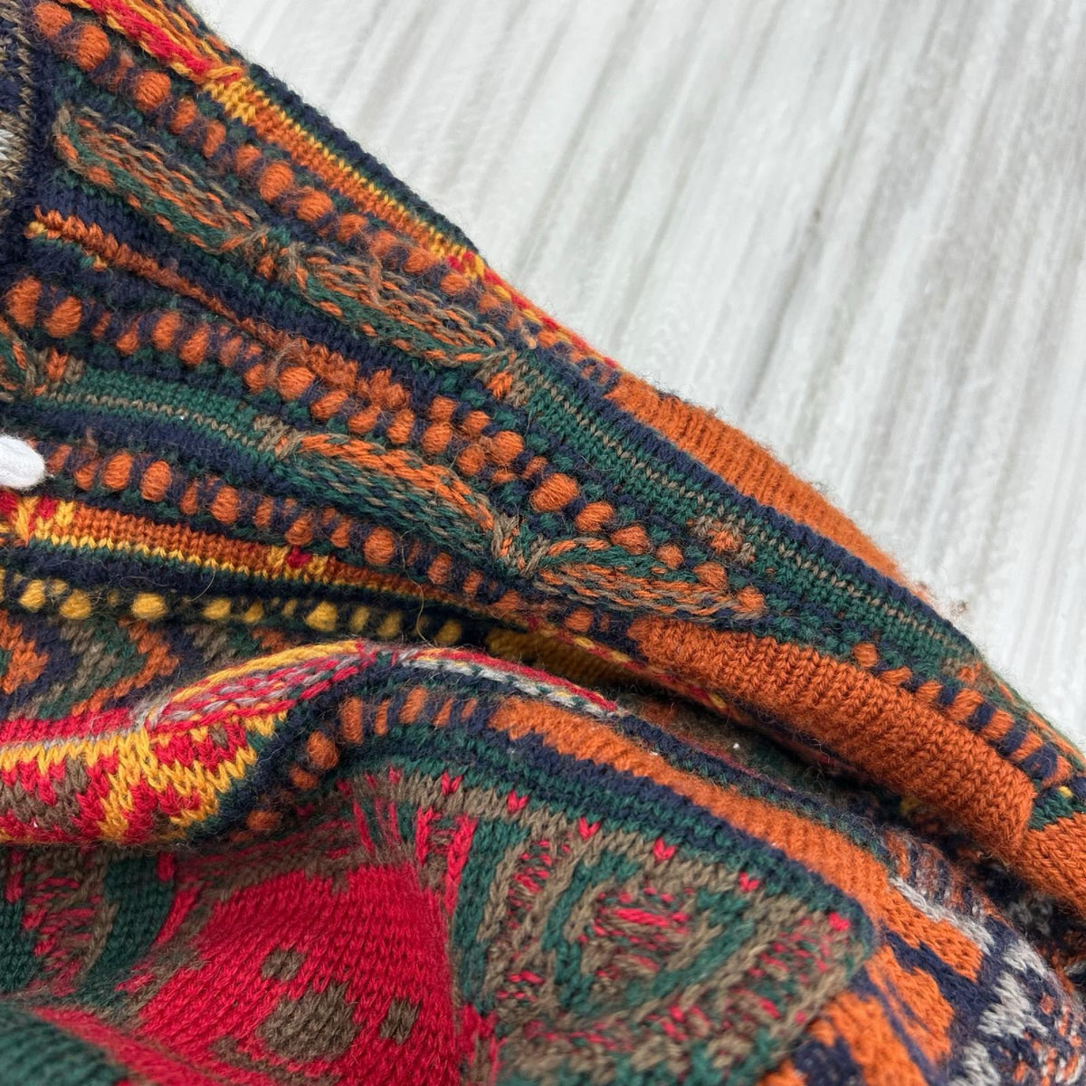 ニット 90s COOGI 3Dﾆｯﾄ XL マルチカラー