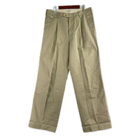 パンツ WASHED FINX CHINO ONE-TUCK PANTS (5) 5 ベージュ