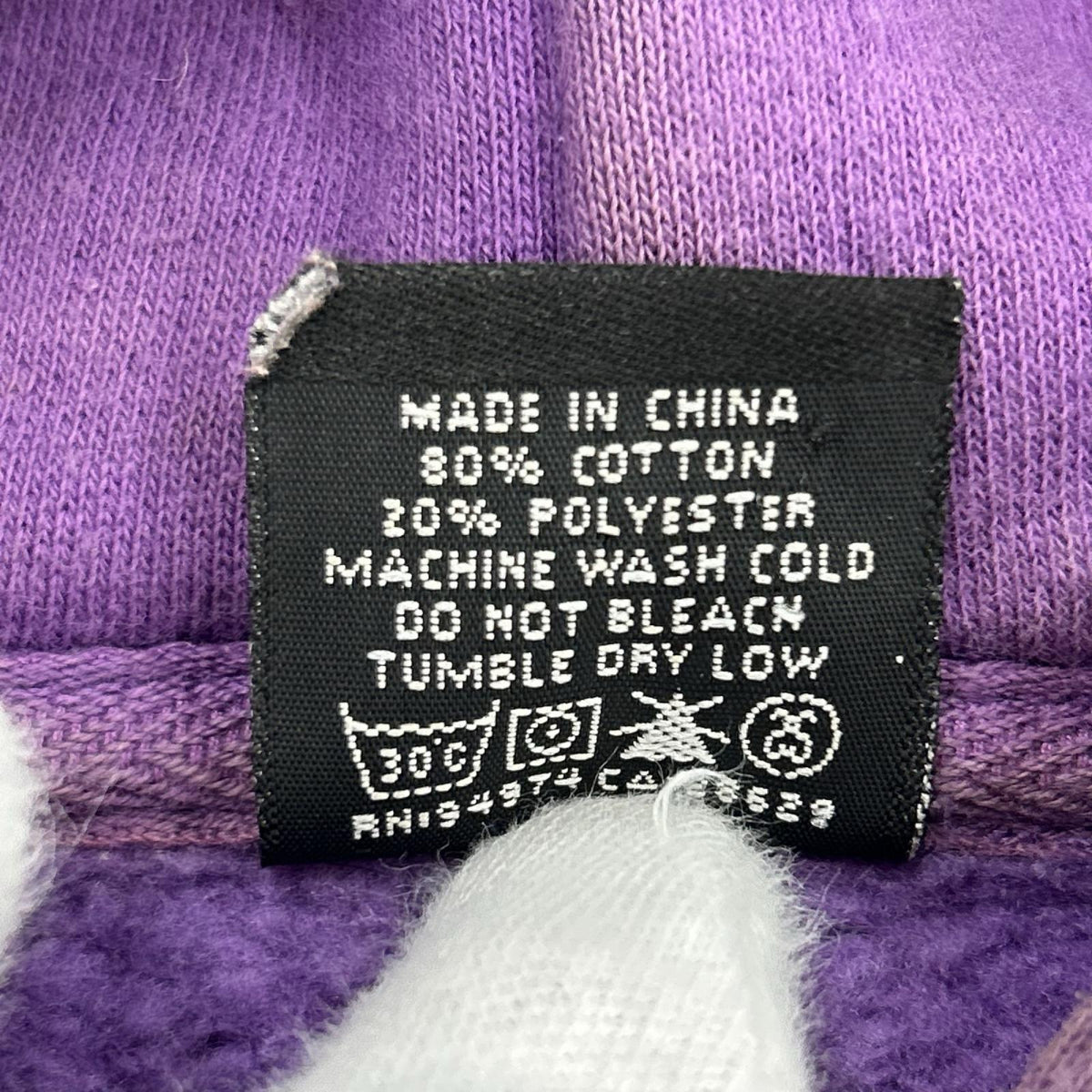 パーカー STUSSY 00S ﾛｺﾞﾌﾟﾘﾝﾄﾊﾟｰｶｰ M パープル