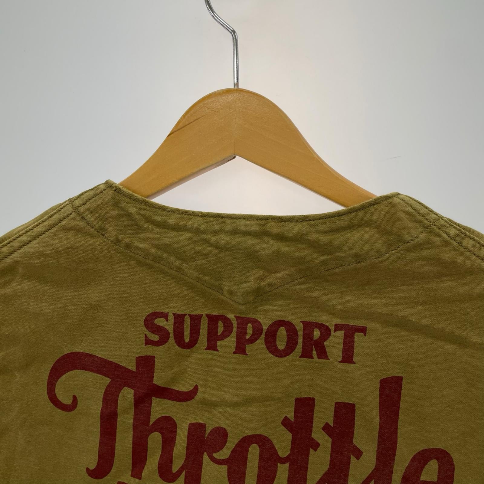 ジャケット "THROTTLE RACING"SLEEVELESS COAT 2521009 42 カーキ