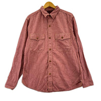 長袖シャツ SKID ROW RED CHAMBRAY SHIRT (16) 2333002 レッド