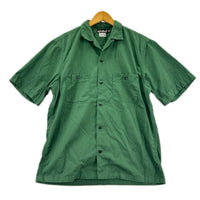 半袖シャツ Cal OPEN-COLLARED SHIRT (16) グリーン
