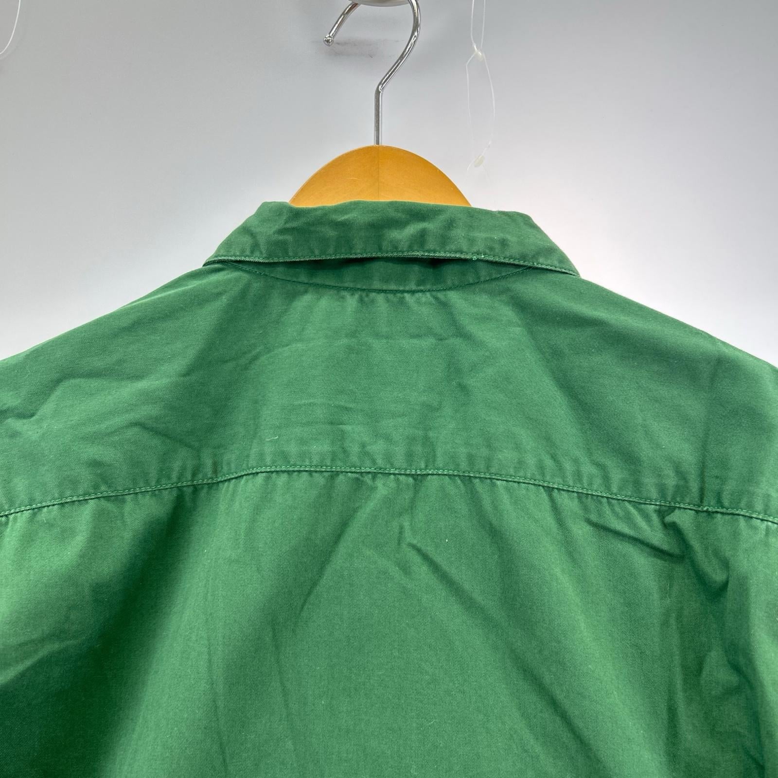 半袖シャツ Cal OPEN-COLLARED SHIRT (16) グリーン