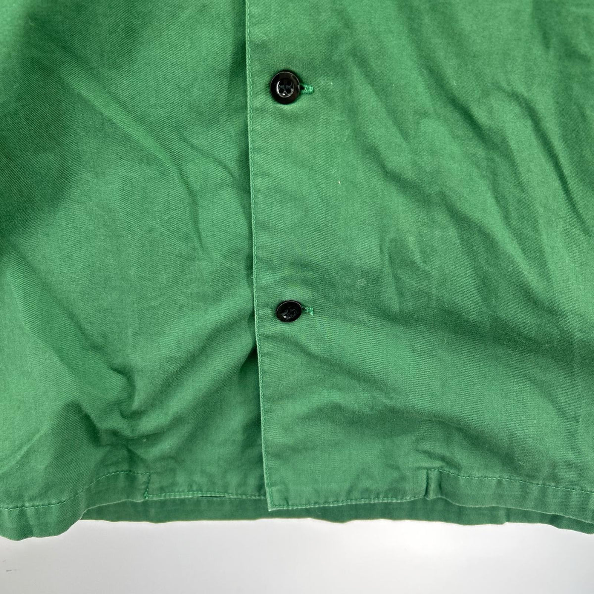 半袖シャツ Cal OPEN-COLLARED SHIRT (16) グリーン