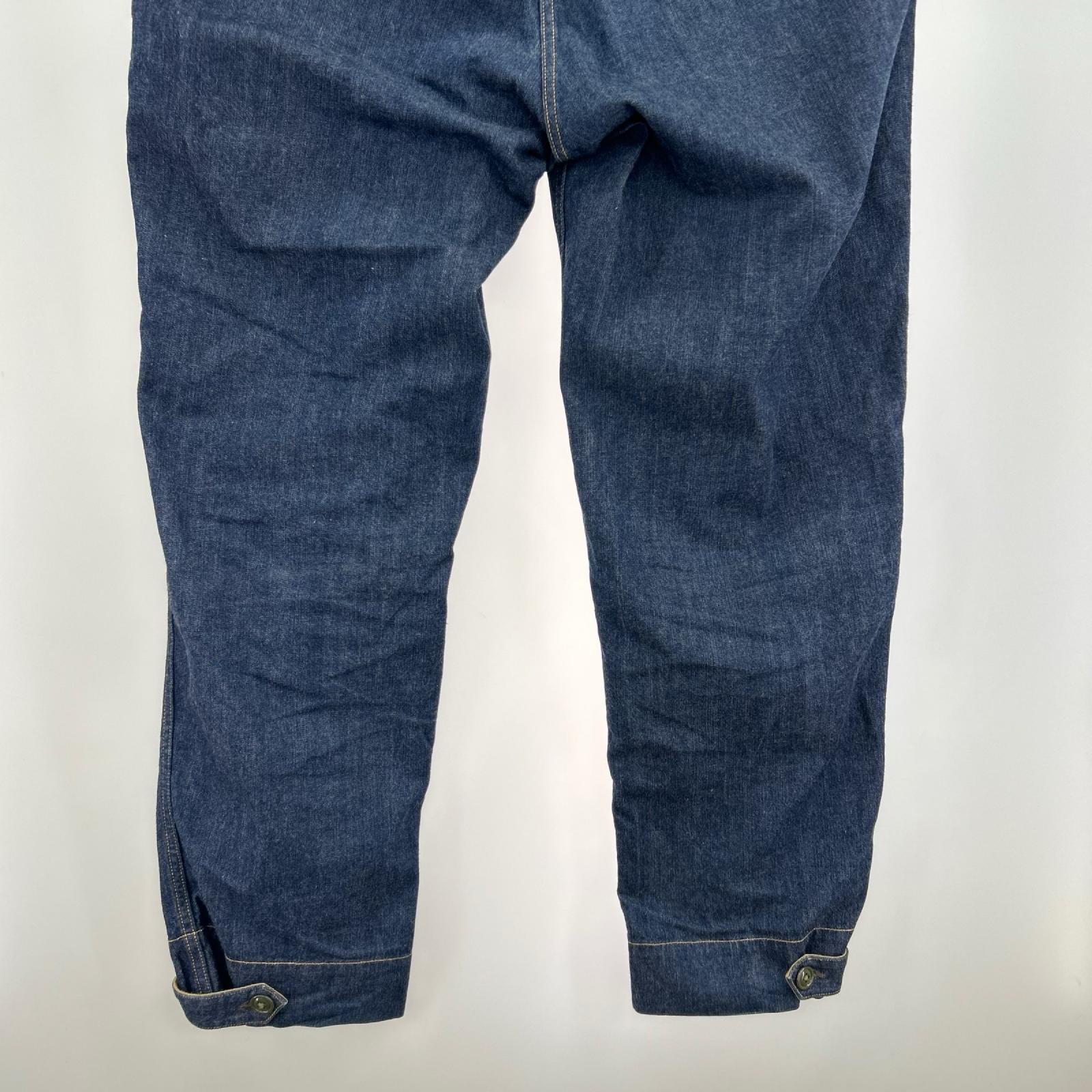 デニムパンツ S-8 AVIATORS TROUSERS DENIM (W35) 34 ネイビー