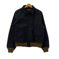 ミリタリージャケット AVIATION ASSOCIATES JUNGLE CLOTH A-2 40 ブラック