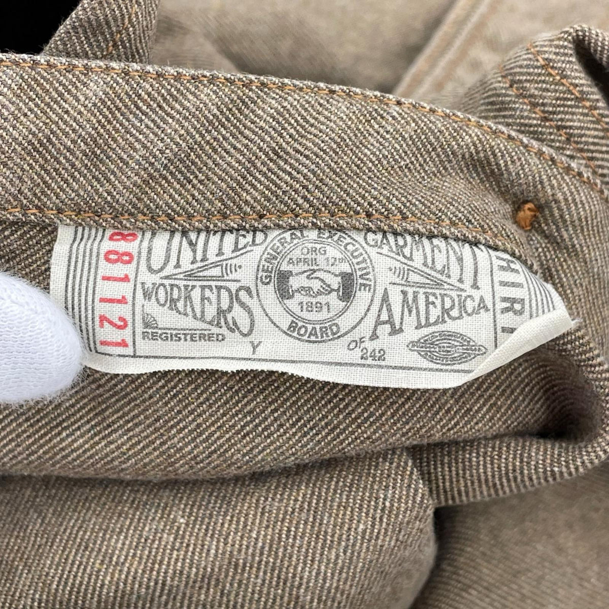 長袖シャツ 1930～1940s STYLE UTILITY GARMENT (16) ブラウン