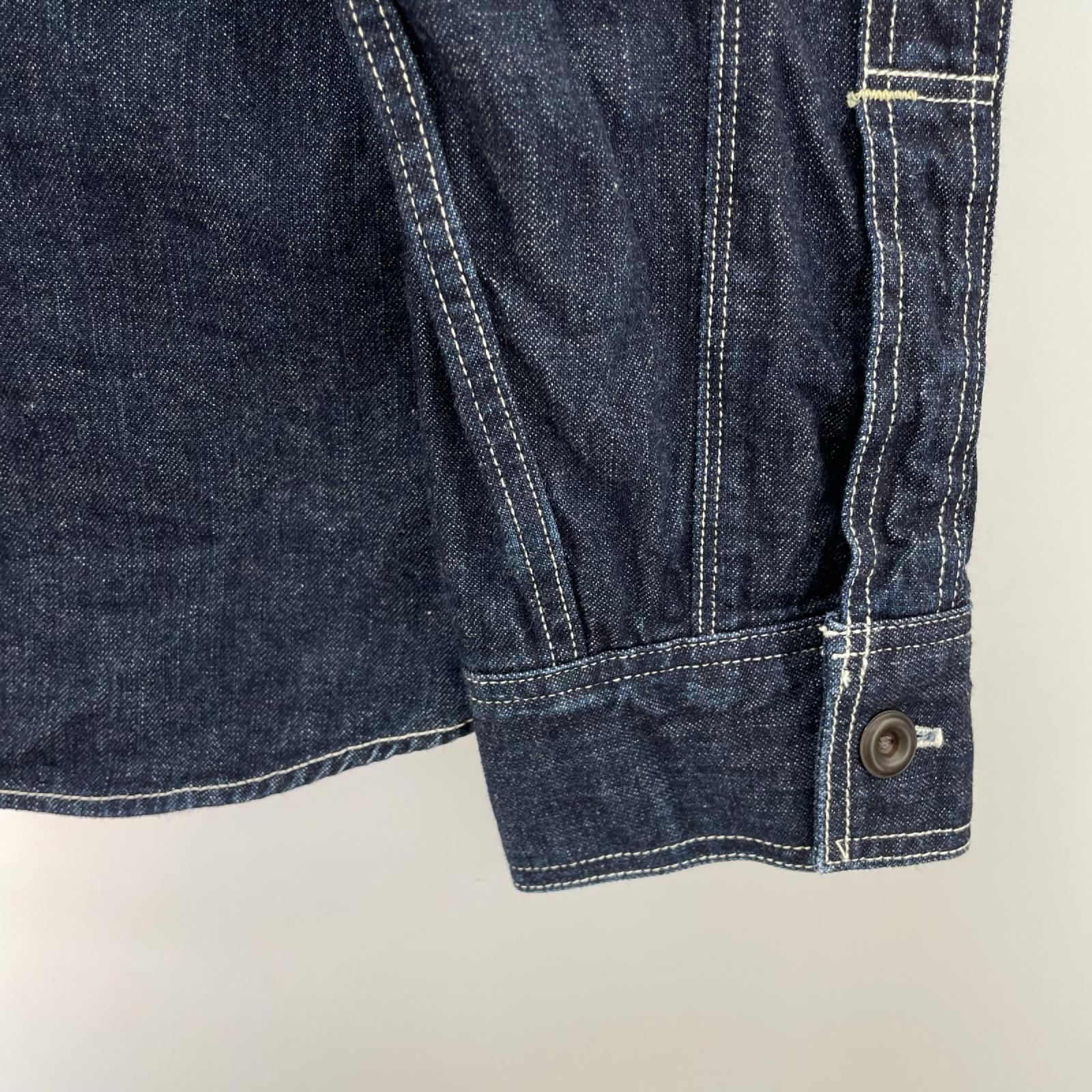 長袖シャツ NEAL 8OZ INDIGO DENIM SHIRT (17)