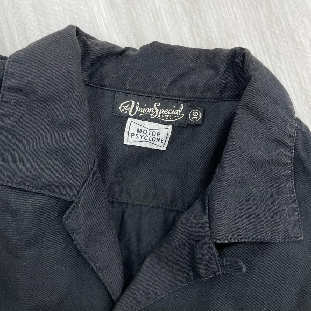 半袖シャツ Cal" OPEN-COLLARED SHORT SLEEVE SHIRT ブラック