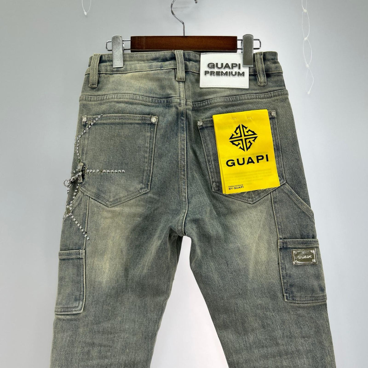 デニムパンツ GUAPI ｽﾀｯｽﾞ ﾃﾞﾆﾑﾊﾟﾝﾂ (W28) 28 ブルー