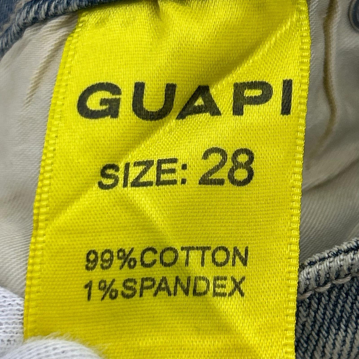 デニムパンツ GUAPI ｽﾀｯｽﾞ ﾃﾞﾆﾑﾊﾟﾝﾂ (W28) 28 ブルー
