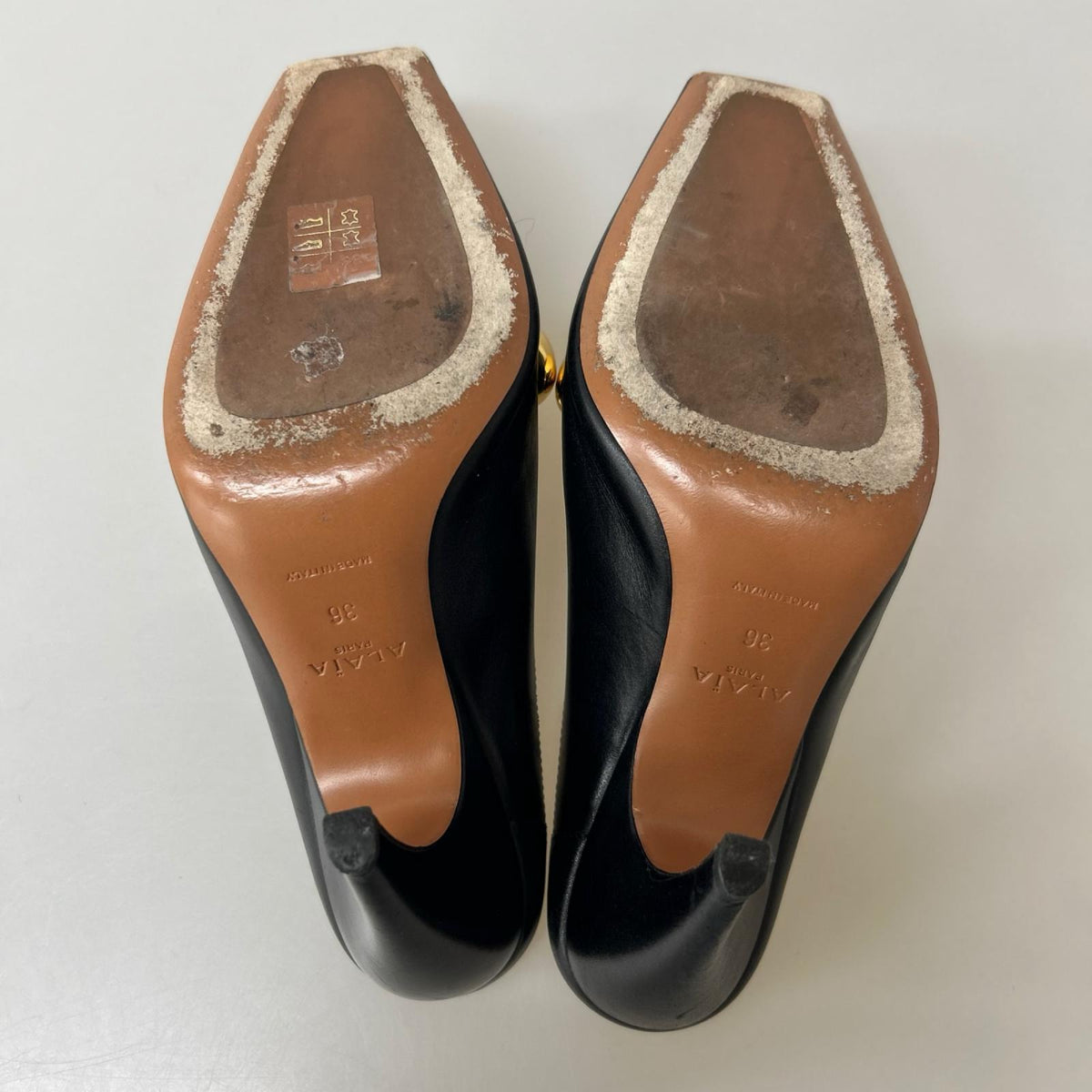 パンプス ALAIA ミュール 36 黒 36 ブラック